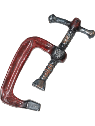 Trollfelsen_LARP_Werkzeugkoffer_Werkzeug_Schraubzwinge_gedreht