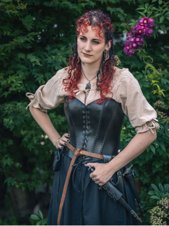 Trollfelsen_Mittelalter_Gewandung_Ledermieder_Vollbrust_Schwarz