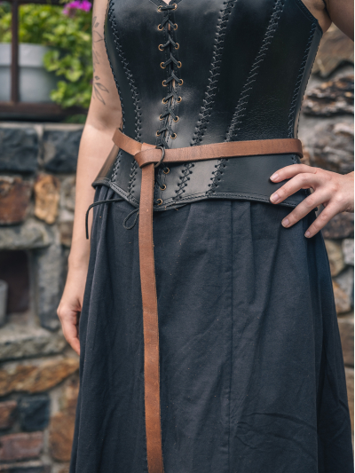 Trollfelsen_Gewandung_Gürtel_Schmaler_Ringgürtel_Rotbraun