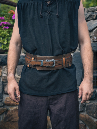 Trollfelsen_Mittelalter_Gürtel_Indis_Kaffeebraun